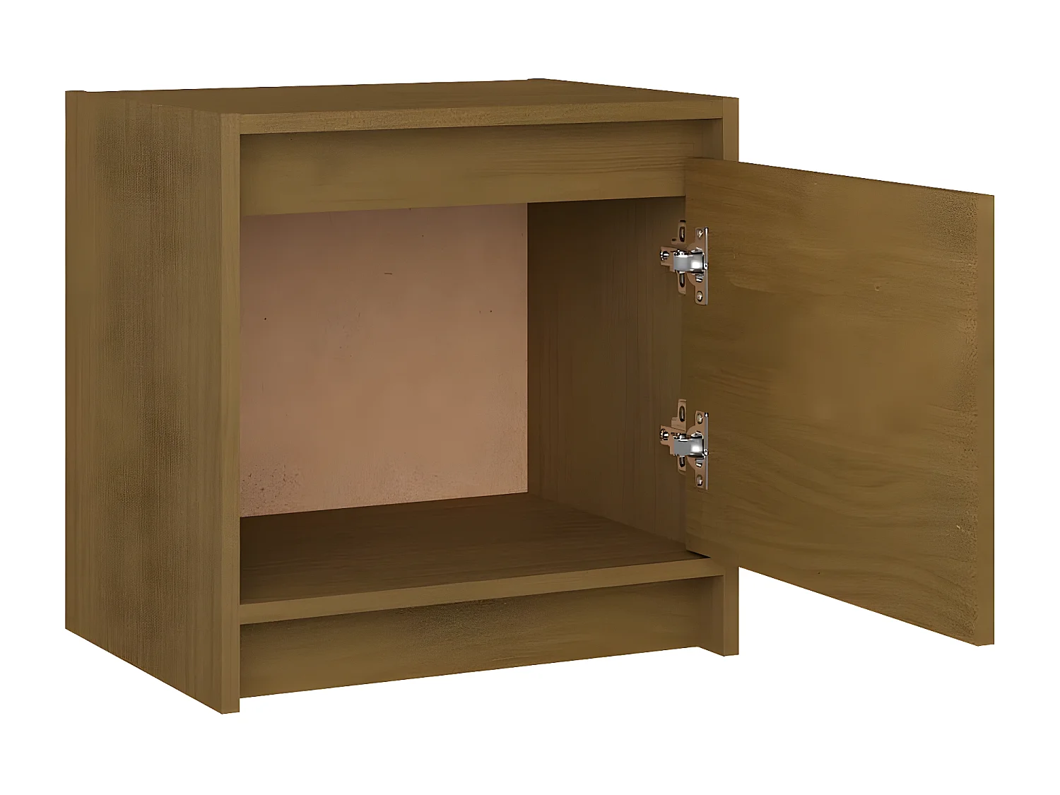 Tables de chevet 2 pièces Marron miel 40x30,5x40 cm Bois de pin