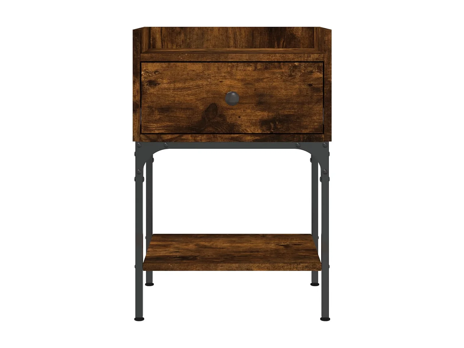 Tables de chevet 2pièces chêne fumé 40,5x31x60cm bois d’ingénierie