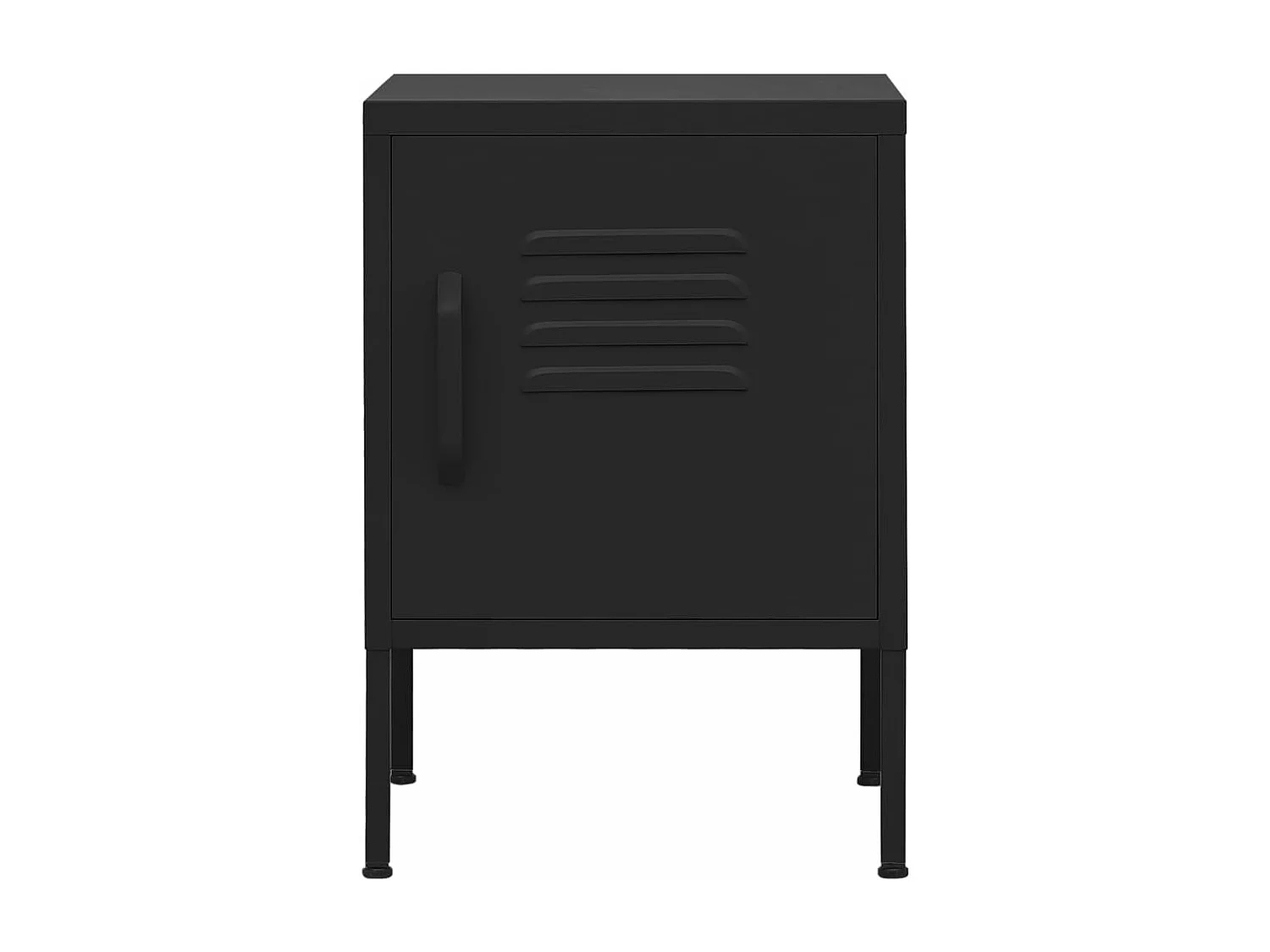 Table de chevet Noir 35x35x51 cm Acier