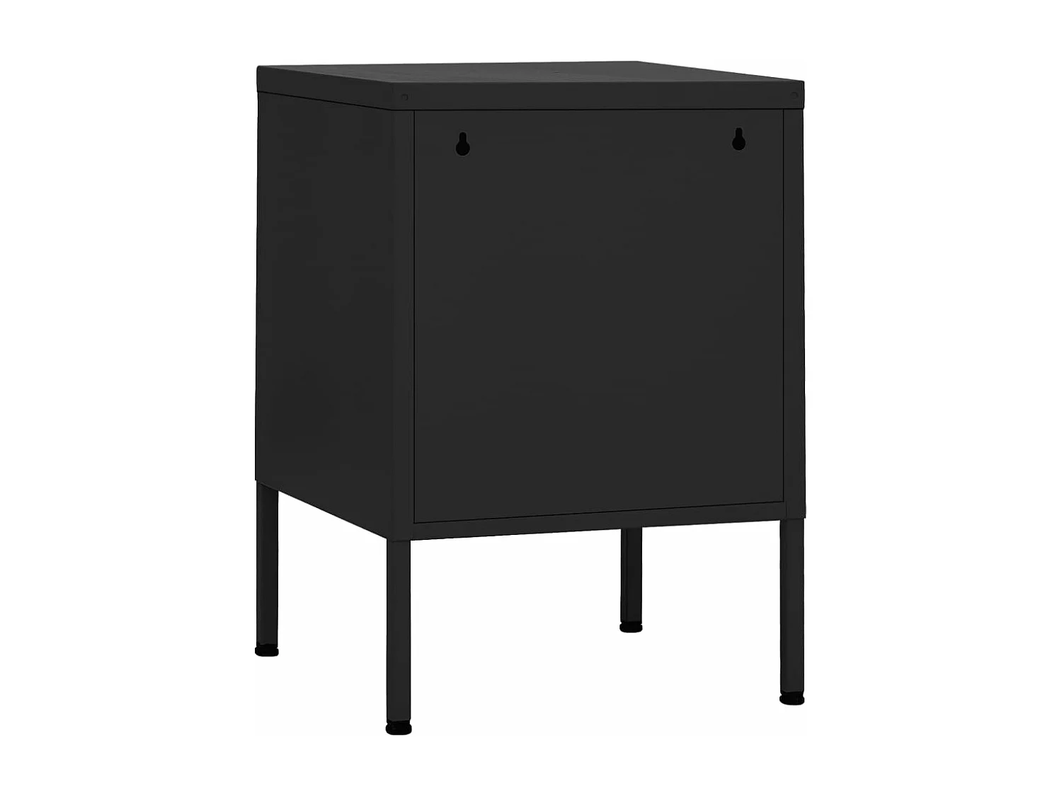 Mesa de cabeceira 35x35x51 cm aço preto