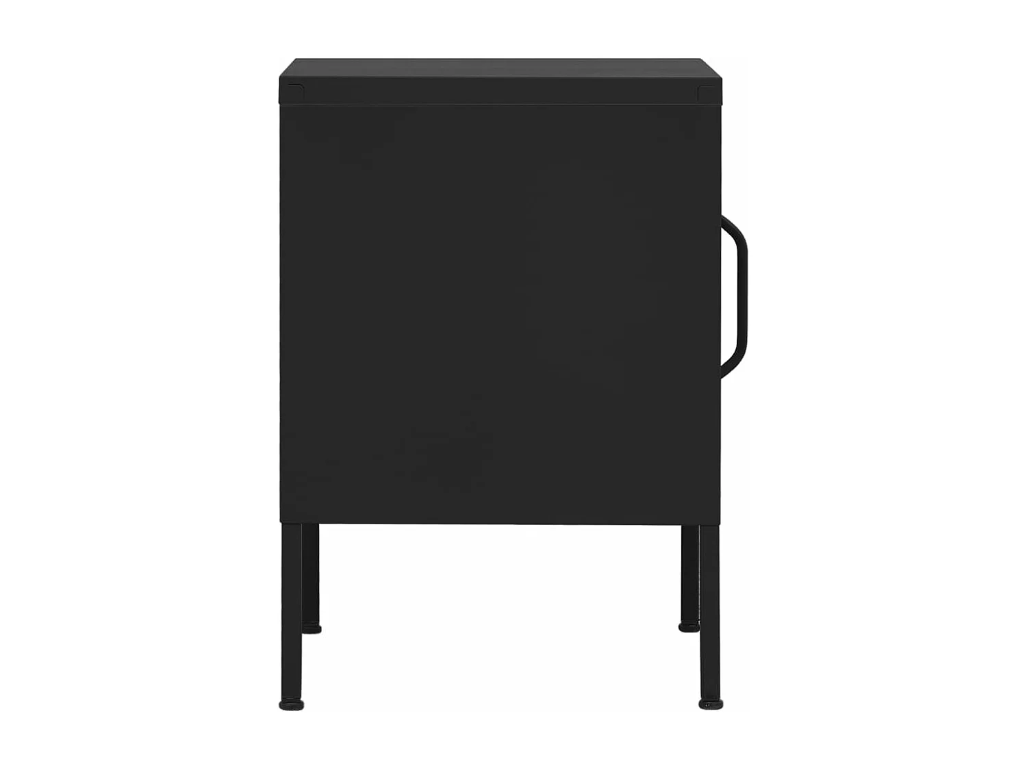 Mesa de cabeceira 35x35x51 cm aço preto