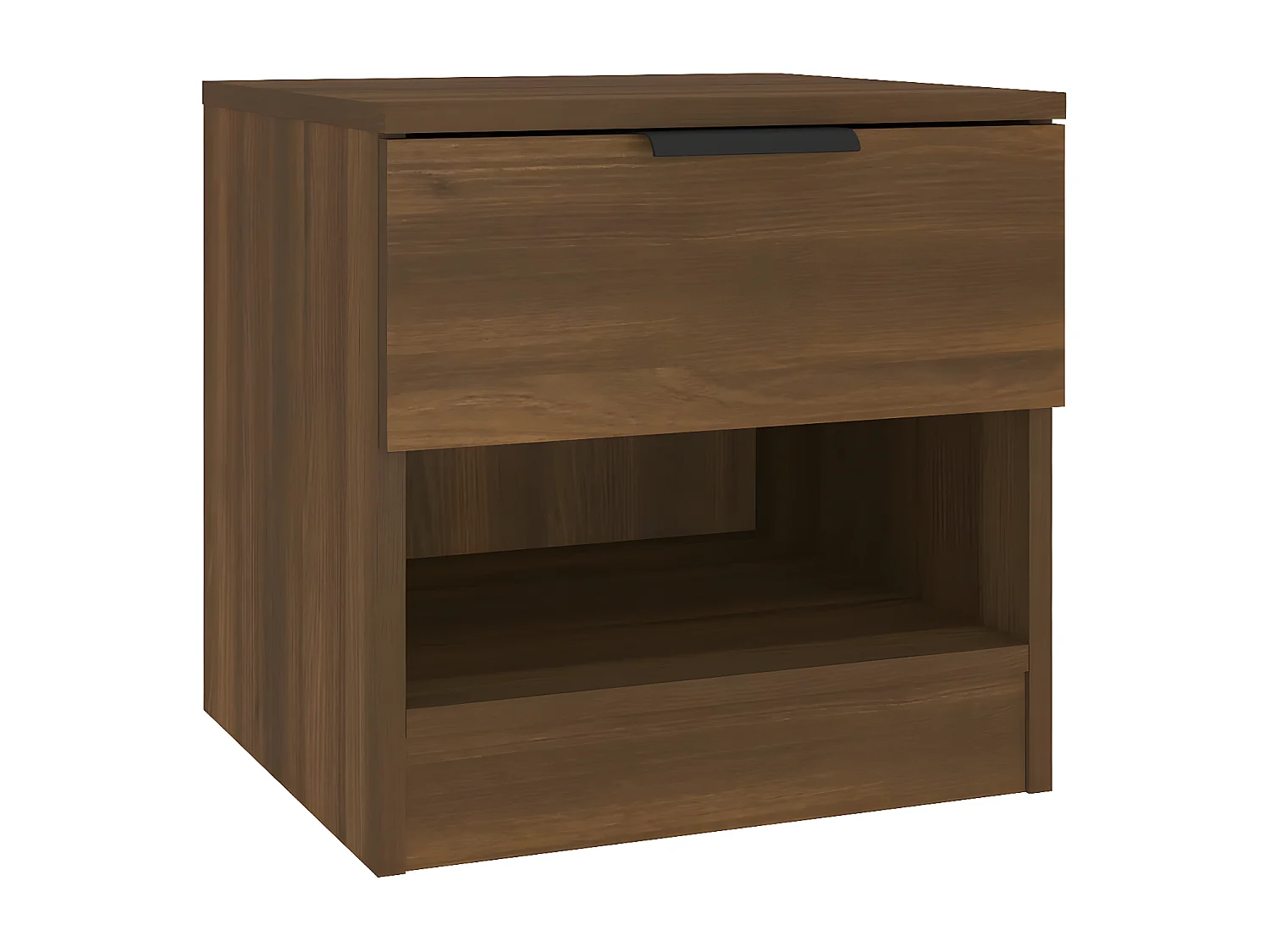 Mesa de cabeceira derivados de madeira carvalho castanho