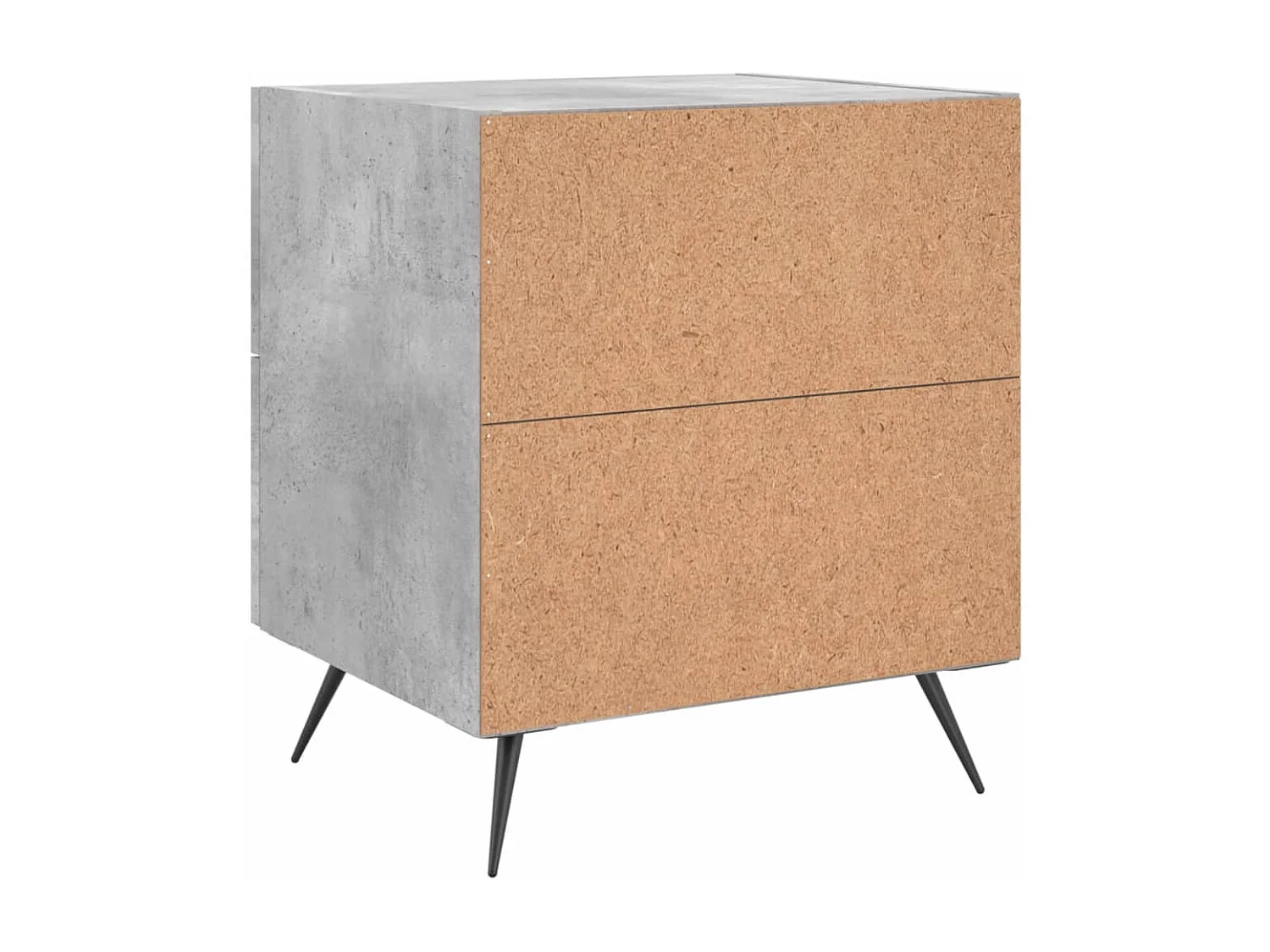 Mesa de cabeceira derivados de madeira cinza cimento