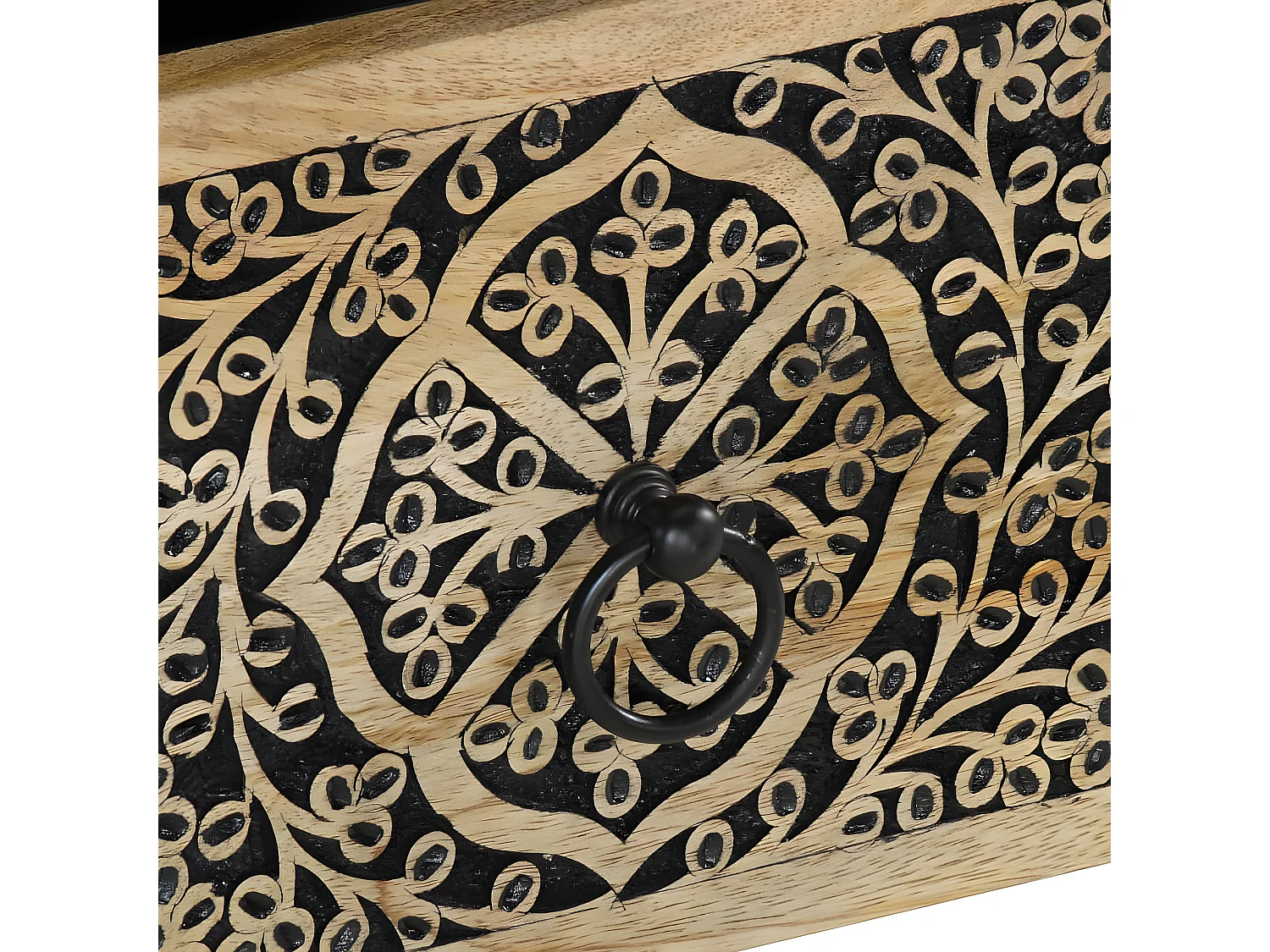 Table de chevet 40x33x46 cm Bois de manguier solide