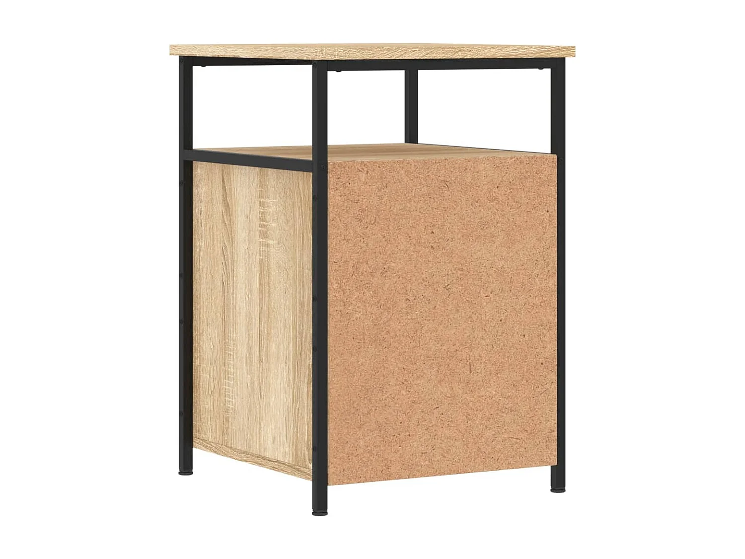 Nachtkastje 40x42x60 cm bewerkt hout sonoma eikenkleurig