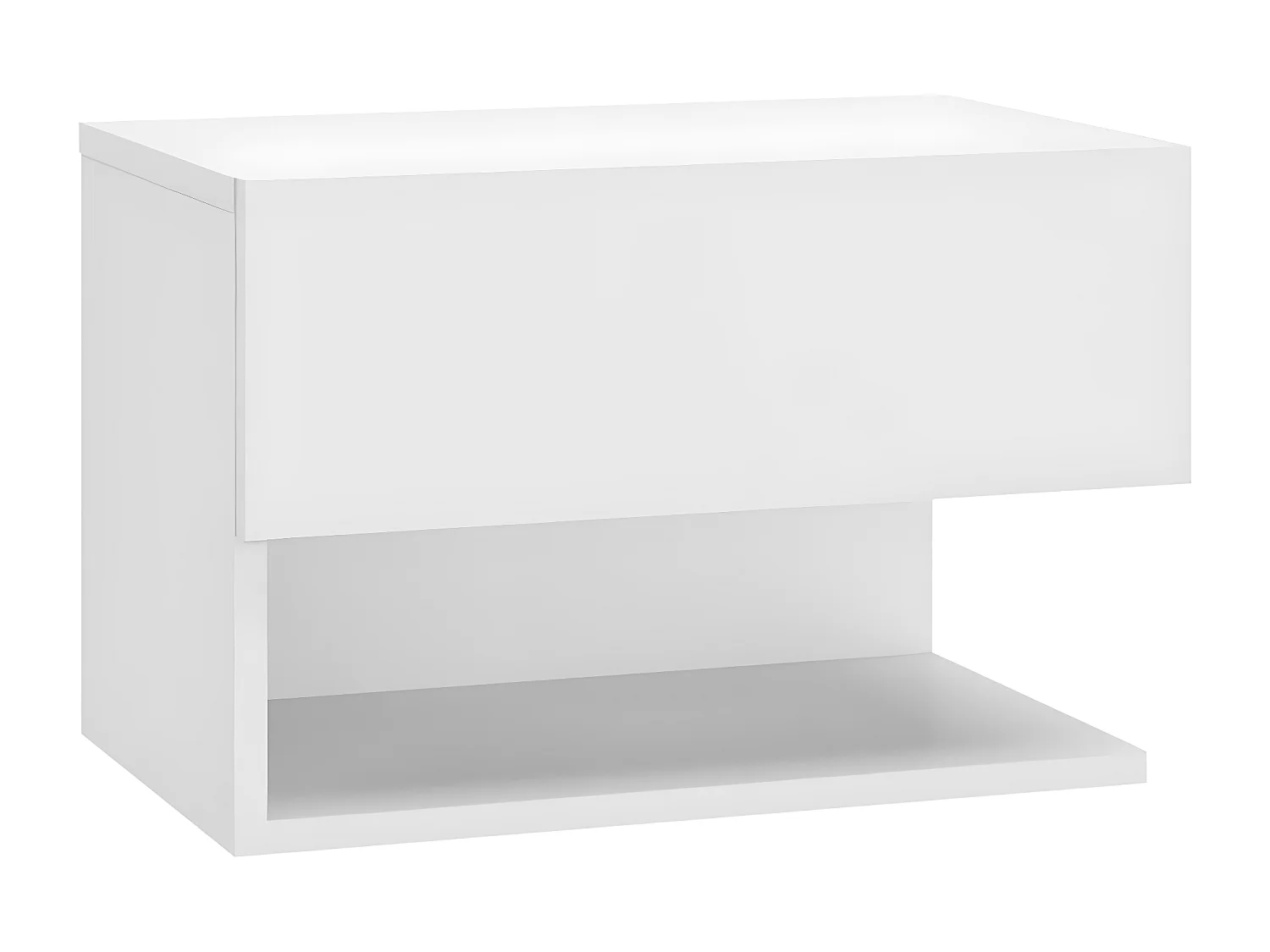 Tables de chevet murales 2 pièces Blanc