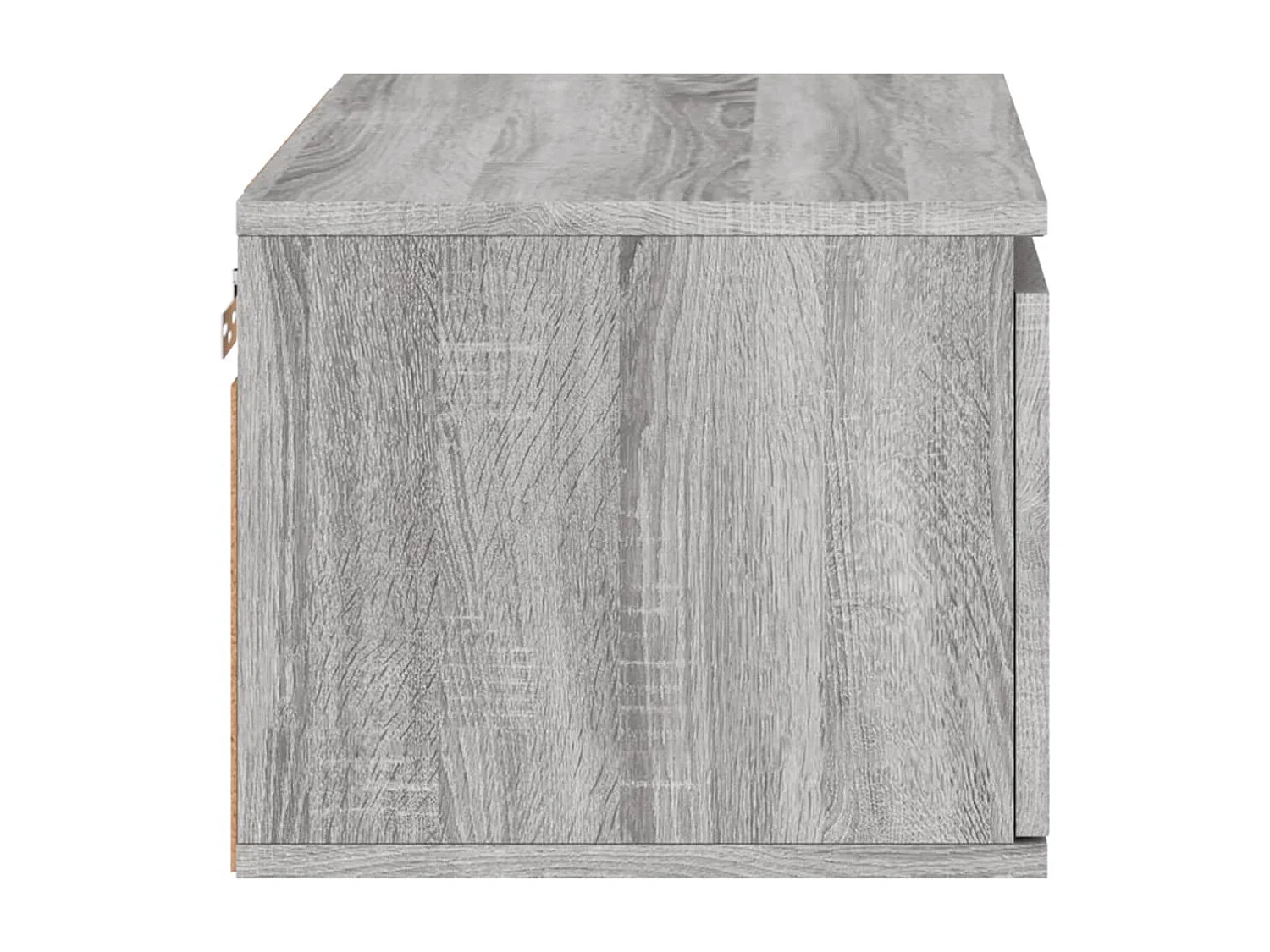 Mesitas de noche de pared con luces LED 2 unidades gris Sonoma