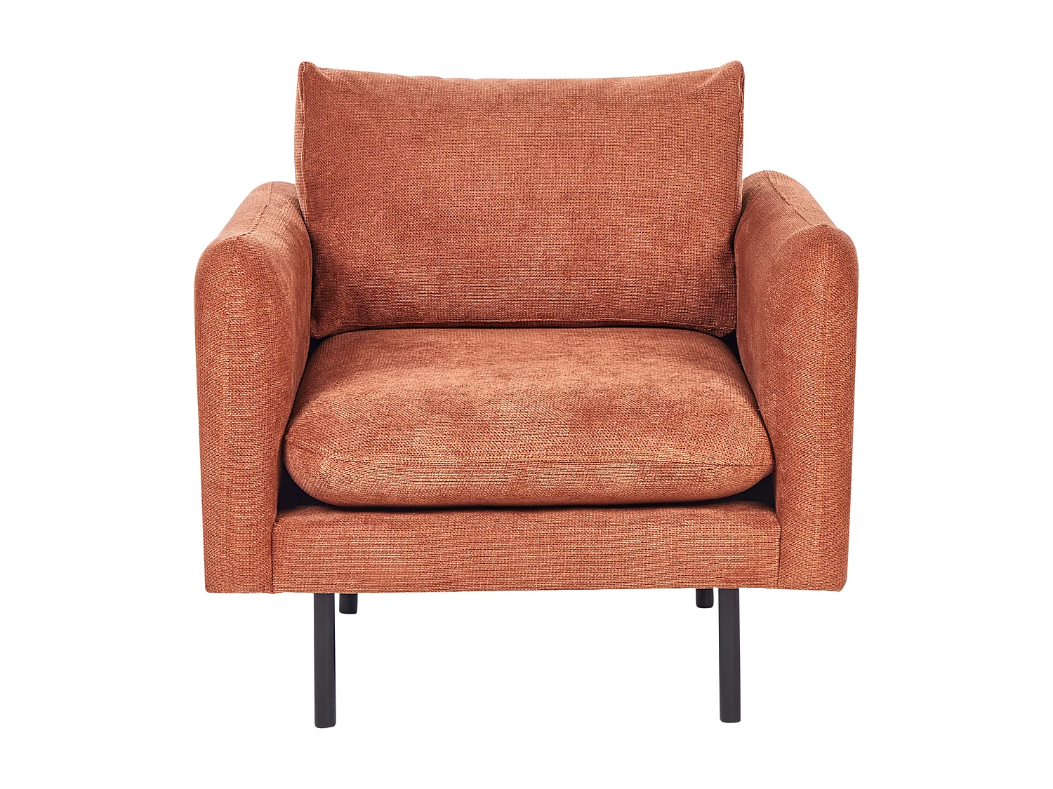 Fauteuil VINTERBRO Tissu chenille Marron doré