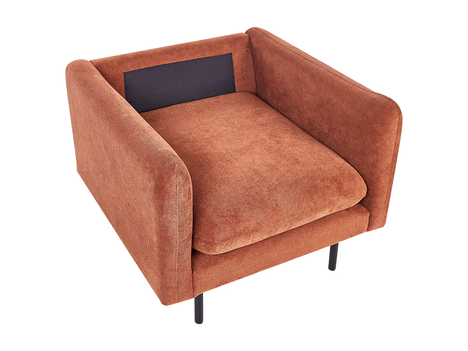 Fauteuil VINTERBRO Tissu chenille Marron doré