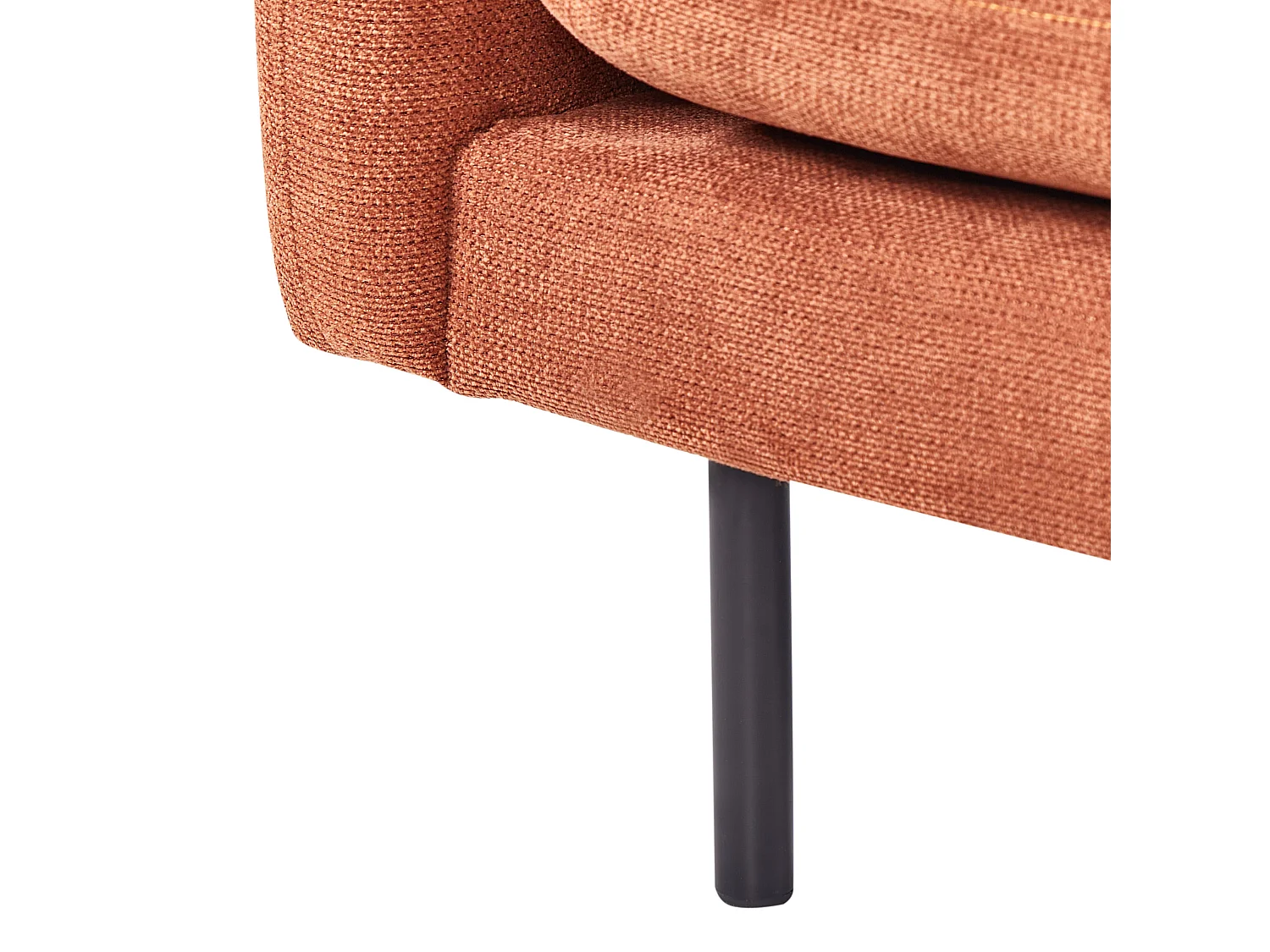 Fauteuil VINTERBRO Tissu chenille Marron doré