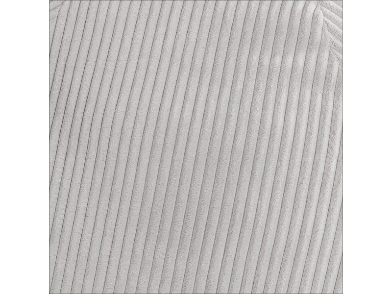 Pouf poire déhoussable velours côtelé - 120x100 cm gris clair