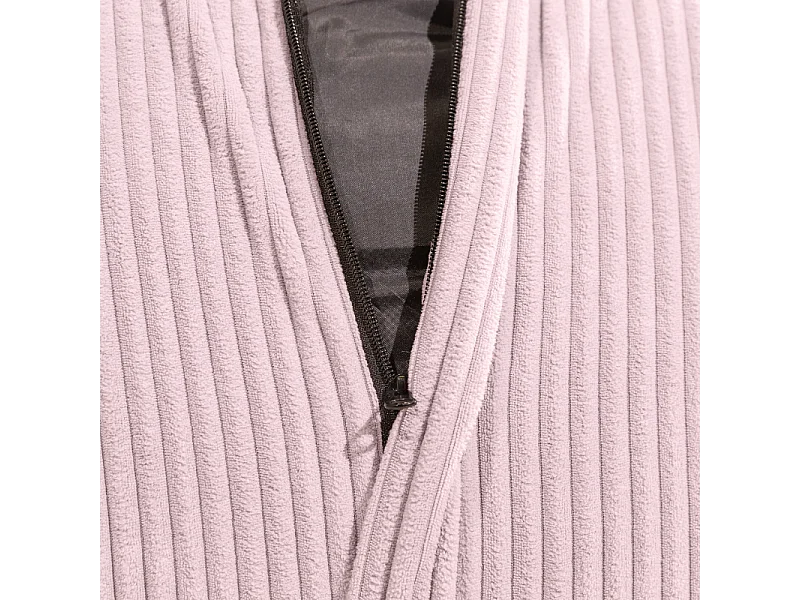 Parma viooltje peervormige ribfluwelen poef 80 x 70 cm