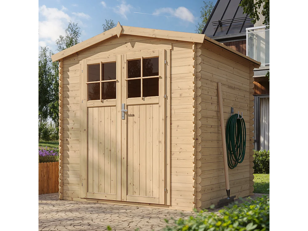 Gartenhaus holz - B216xL206xH218 cm / 3.53 m² - M343F+M343G