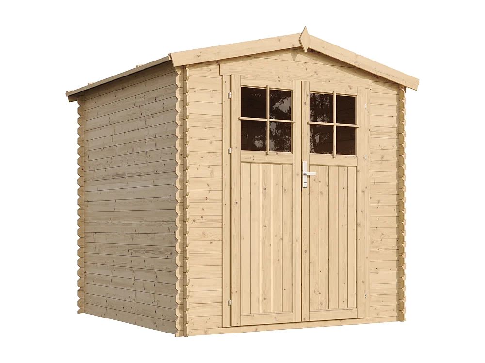 Abri de jardin en bois avec sol traité porte verrouillable de haute qualité -  3.53 m2 - M343F+M343G