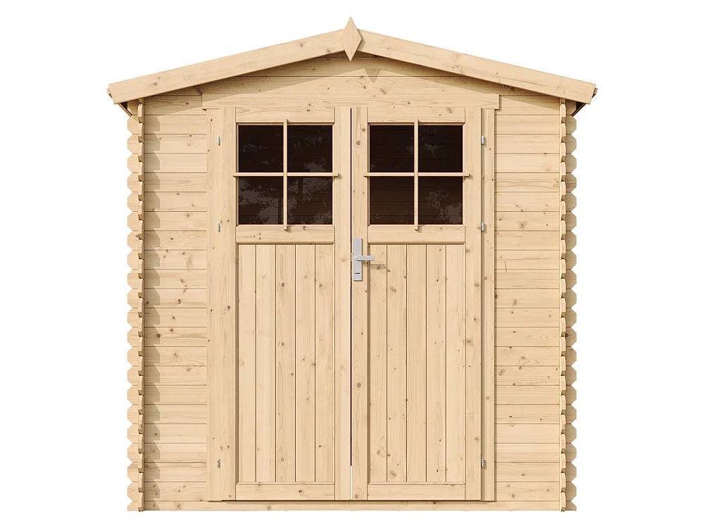 Abri de jardin en bois avec sol traité porte verrouillable de haute qualité -  3.53 m2 - M343F+M343G