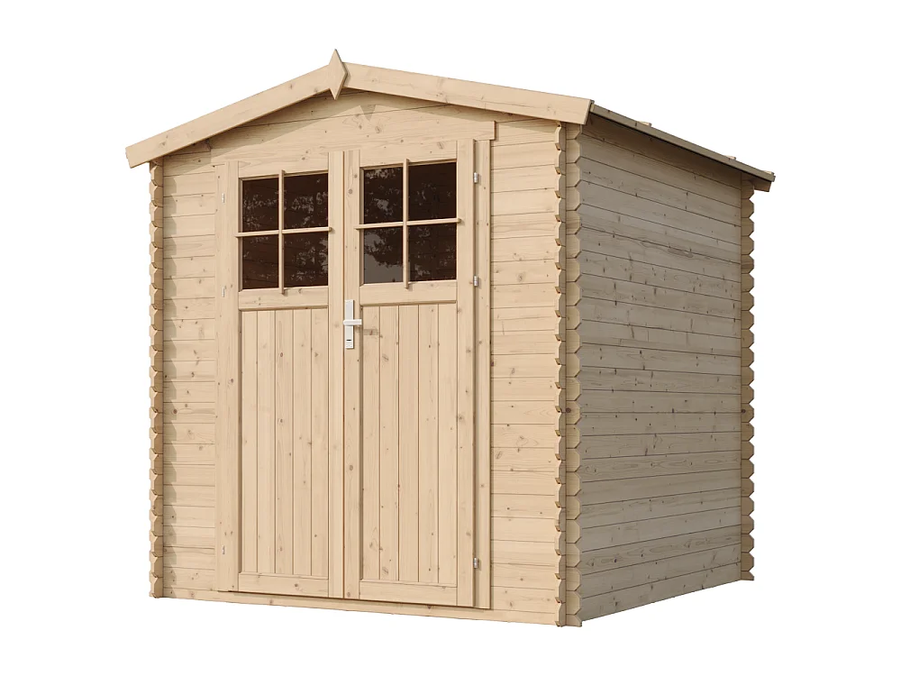 Abri de jardin en bois avec sol traité porte verrouillable de haute qualité -  3.53 m2 - M343F+M343G