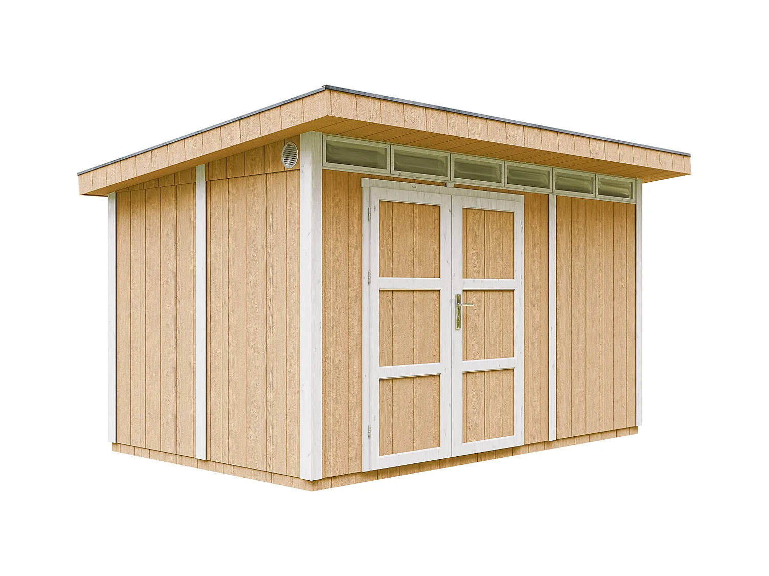 Abri de Jardin Qualité Premium 9m² / L412xL279xH237 cm - Timbela M904A-HARVEST HONEY