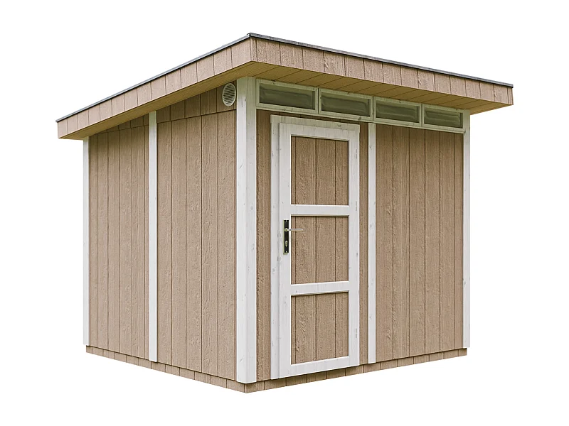 Abri de Jardin Qualité Premium 6m² /L294xL279xH237 cm - Timbela M903-TERRA BROWN