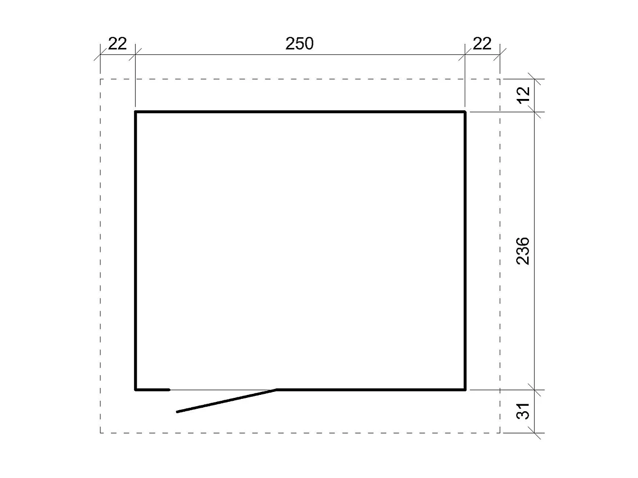 Tuinhuis op houtbasis - LP SmartSide - 6m² / L294xL279xH237 cm - M903-CAVERN STEEL