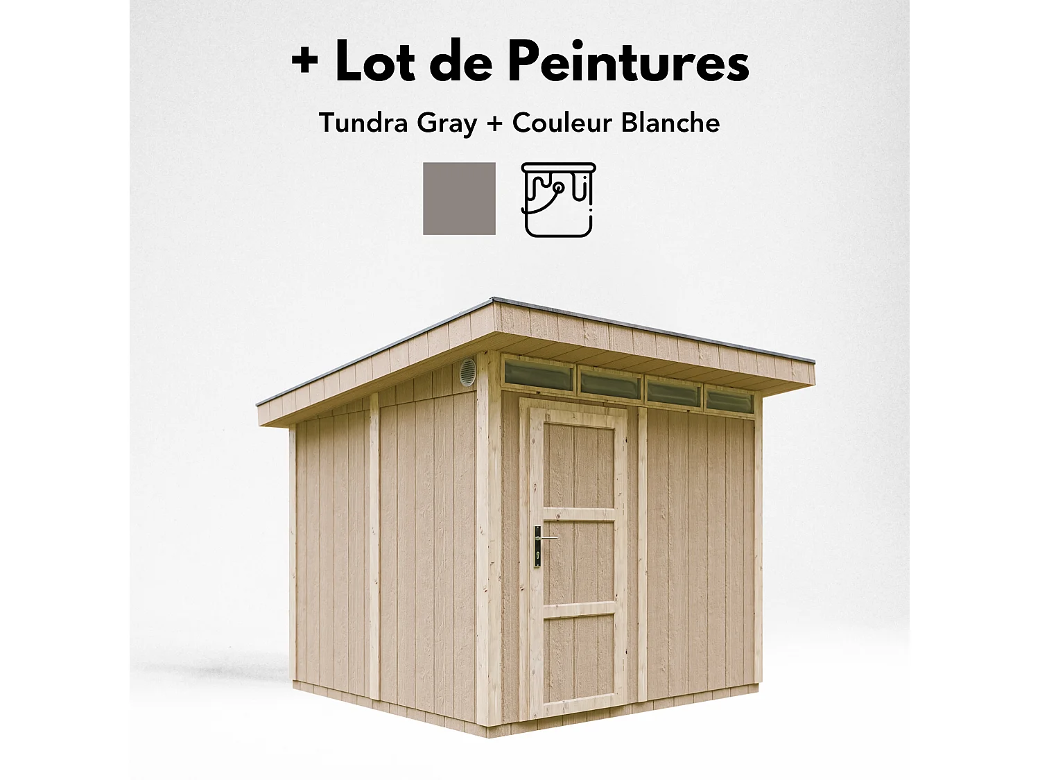 Abri de jardin qualité premium - 6m² /L294xL279xH237 cm - M903-TUNDRA GREY