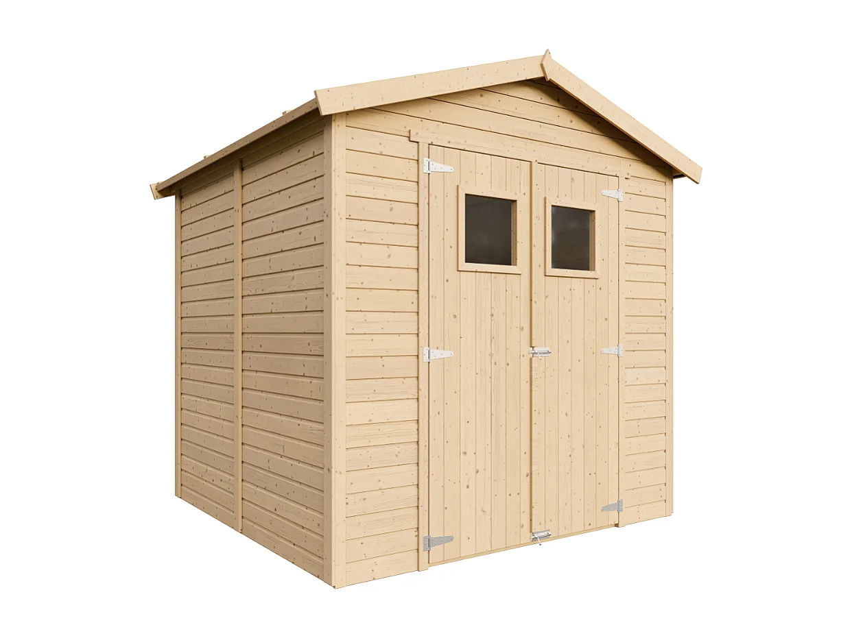 Abri de jardin en bois - H228x222x233 cm/4,2 m² - M351