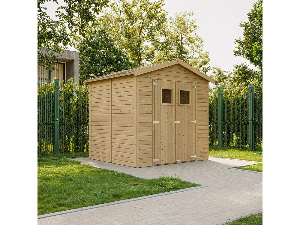 Abri de jardin en bois - H228x222x233 cm/4,2 m² - M351