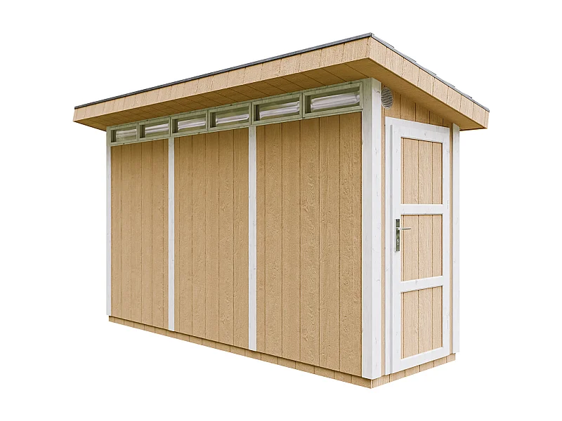 Abri de Jardin Qualité Premium 4m² /L161xL412xH239 cm - Timbela M902-HARVEST HONEY