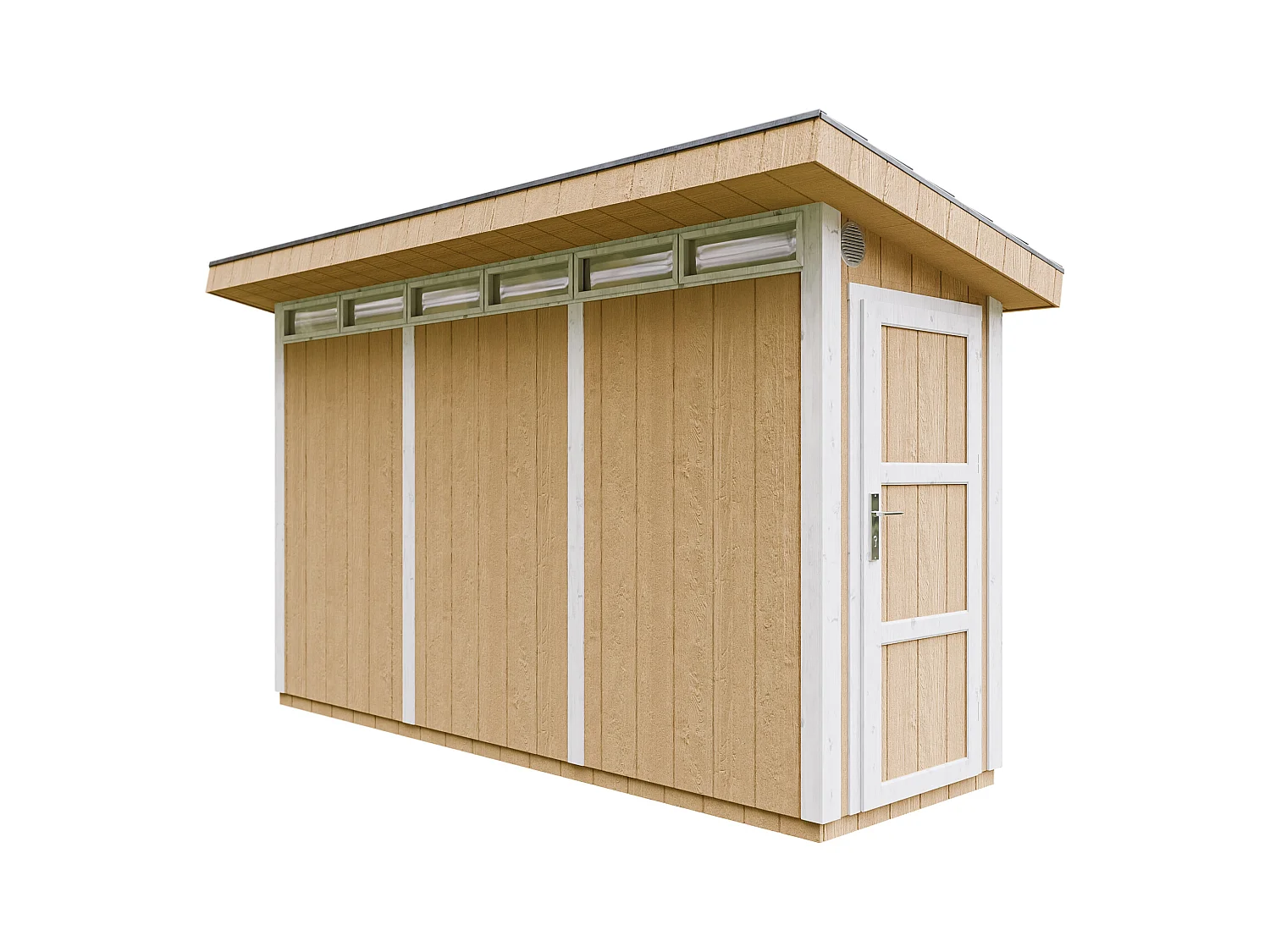 Abri de Jardin Qualité Premium 4m² /L161xL412xH239 cm - Timbela M902-HARVEST HONEY