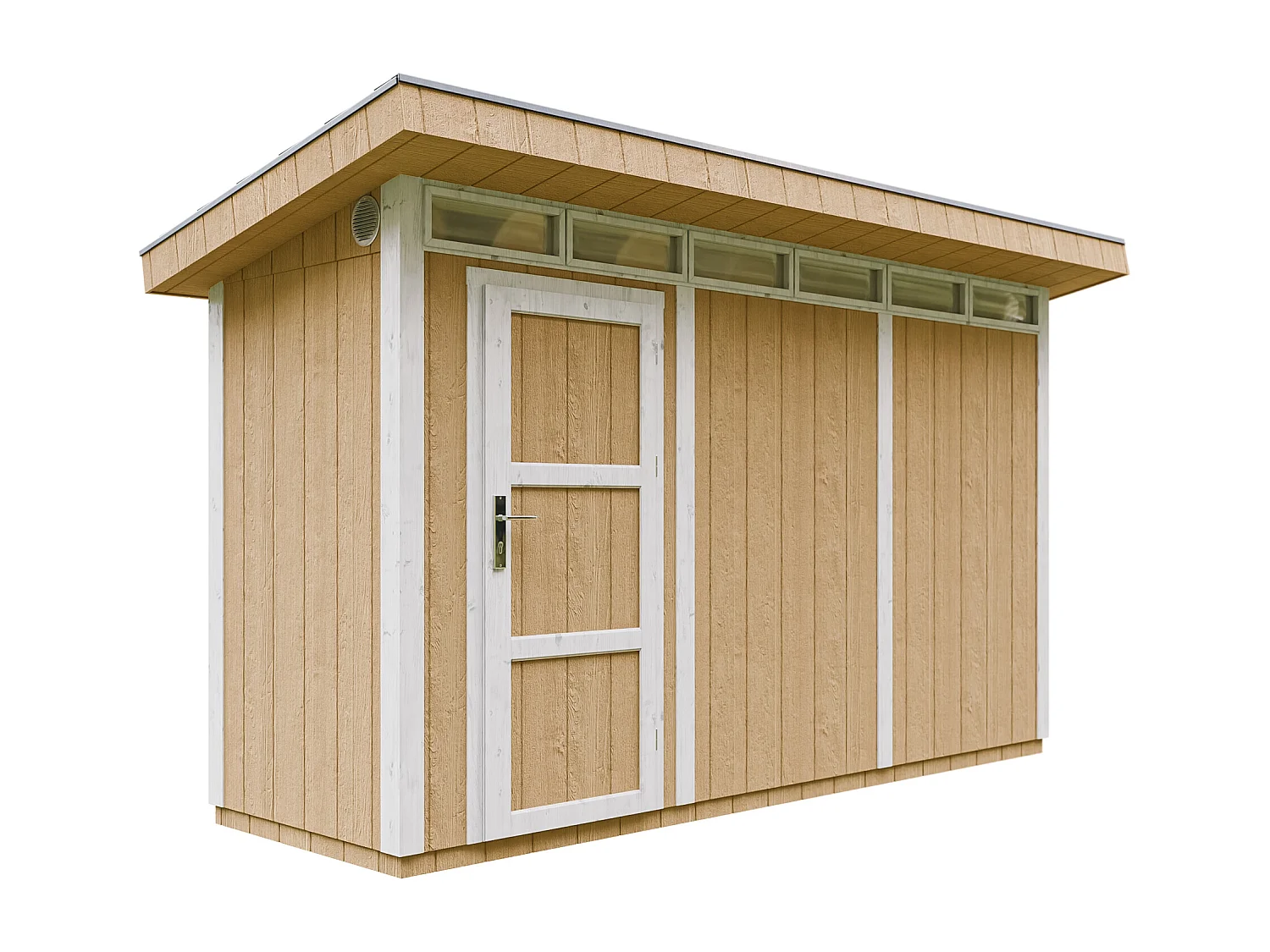 Tuinhuis op houtbasis - LP SmartSide - 4m² / L161xL412xH239 cm - M902-HARVEST HONEY