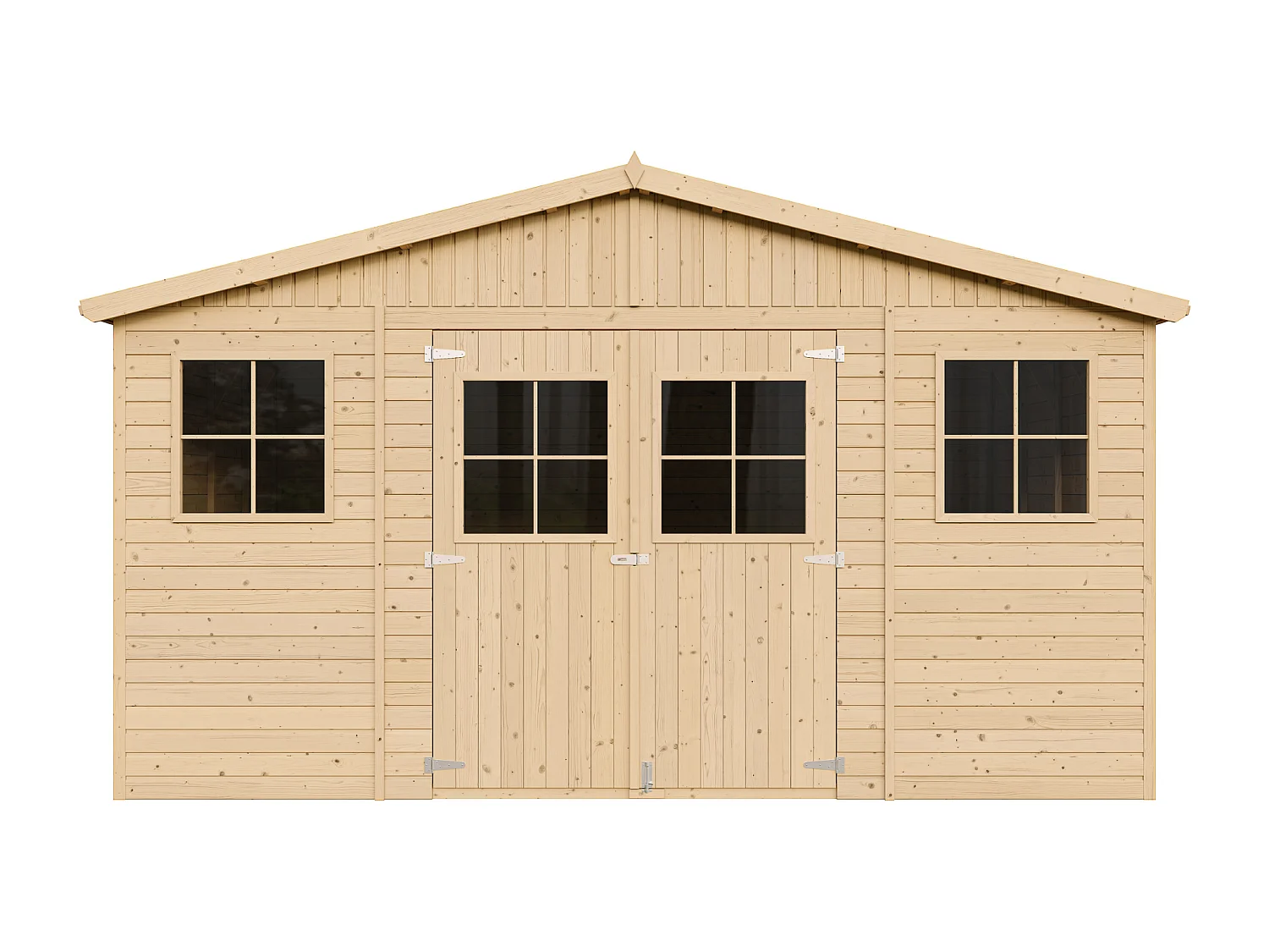 Cobertizo de madera para jardín - A246x418x420cm/16m2 - TIMBELA M330