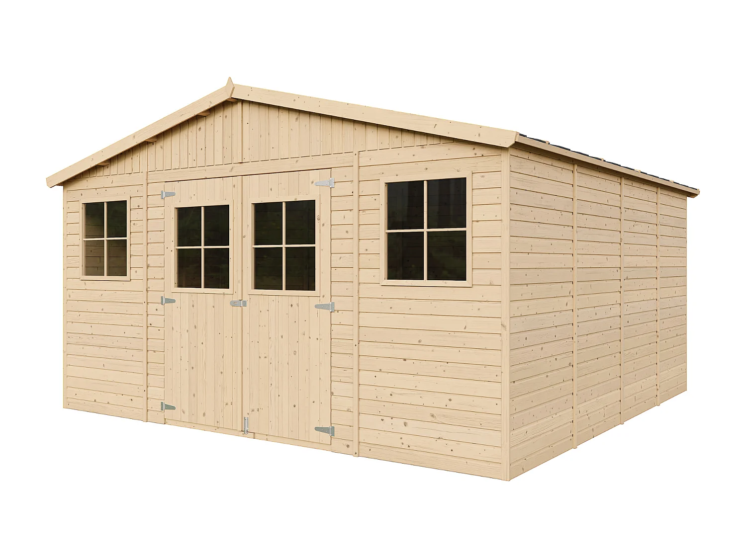 Cobertizo de madera para jardín - A246x418x420cm/16m2 - TIMBELA M330