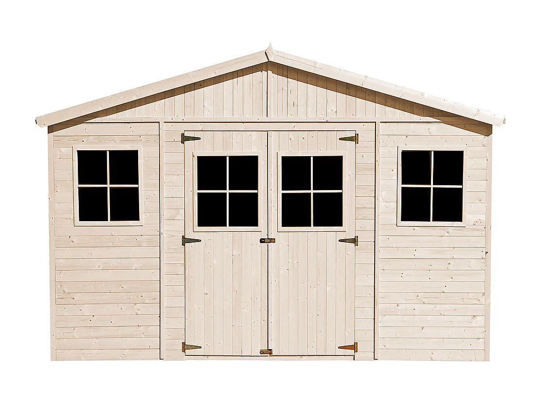 Cobertizo de madera para jardín - A246x418x420cm/16m2 - TIMBELA M330