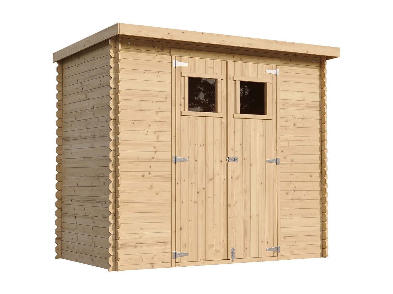 TIMBELA M310+M310G Holzhaus Gartenhaus mit Boden Imprägnierte B239xL142xH200 cm/ 2,63 m2