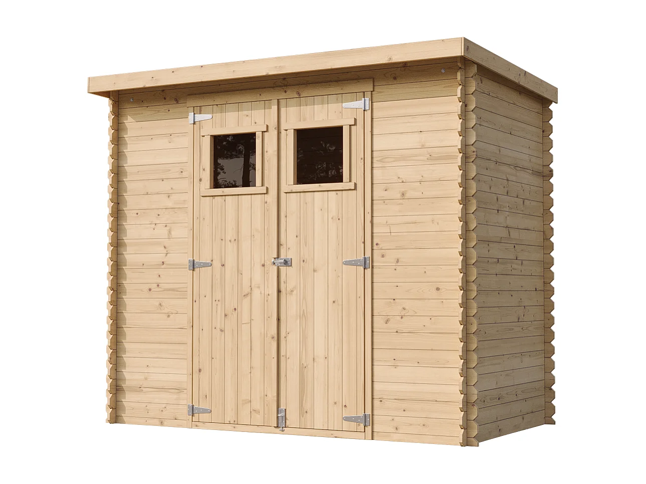 TIMBELA M310+M310G Holzhaus Gartenhaus mit Boden Imprägnierte B239xL142xH200 cm/ 2,63 m2