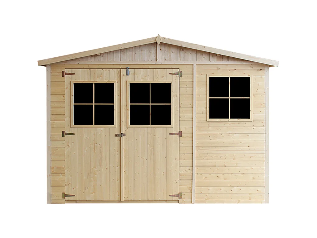 Abri de Jardin en Bois - H226x324x216 cm/6 m²  - Timbela M334