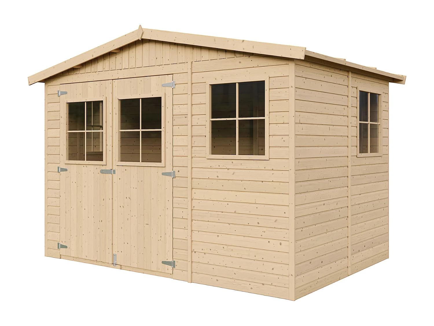 Drewniany domek ogrodowy - 303 x 199 - 6 m² - M334