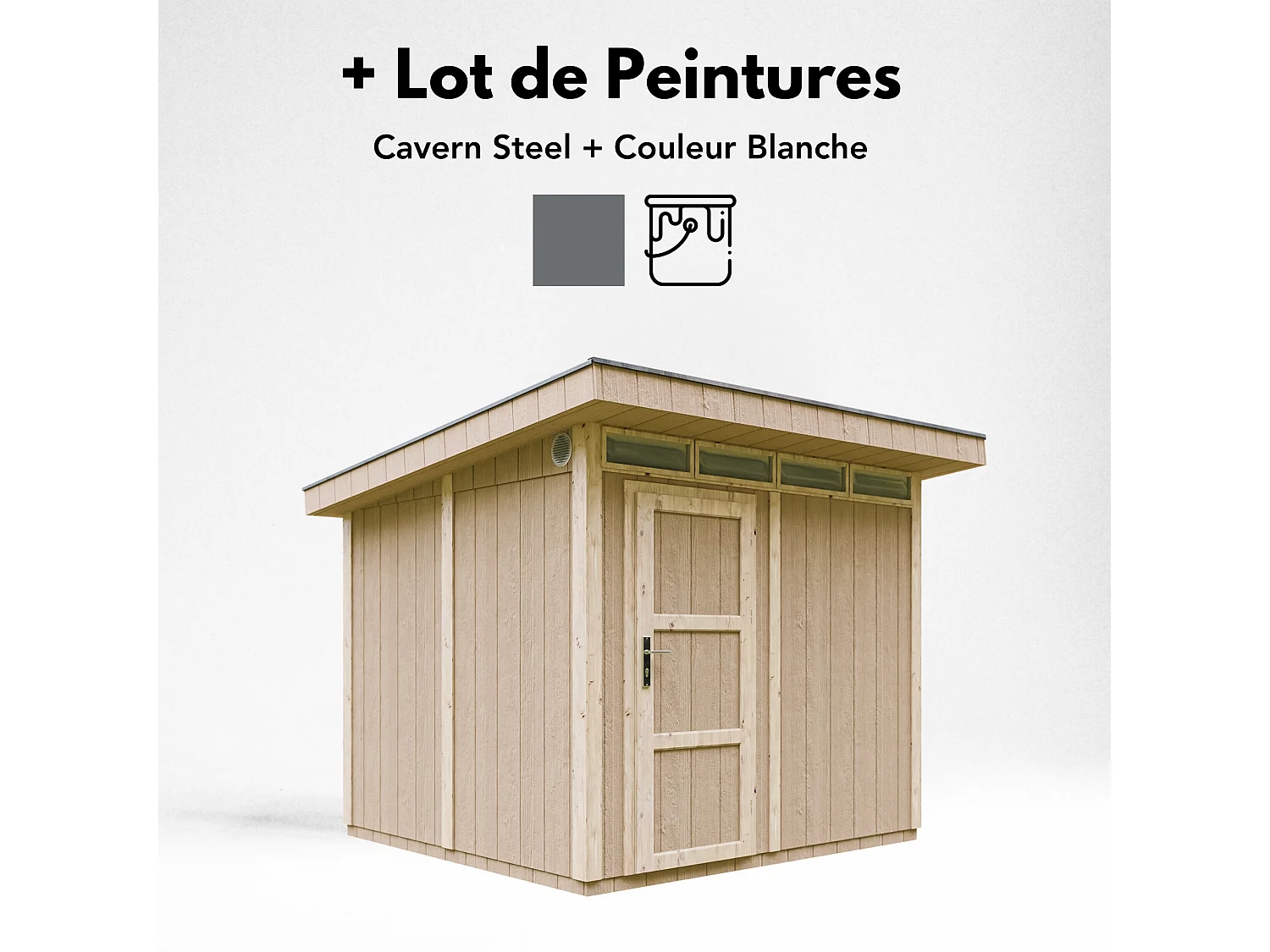 Abri de jardin qualité premium - 6m² /L294xL279xH237 cm - M903-CAVERN STEEL