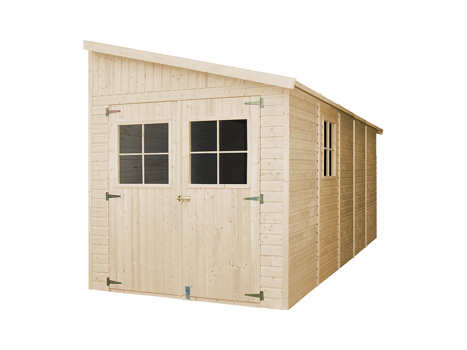 Abri de Jardin en Bois (avec paroi latérale)- 10 m2 - TIMBELA M341A