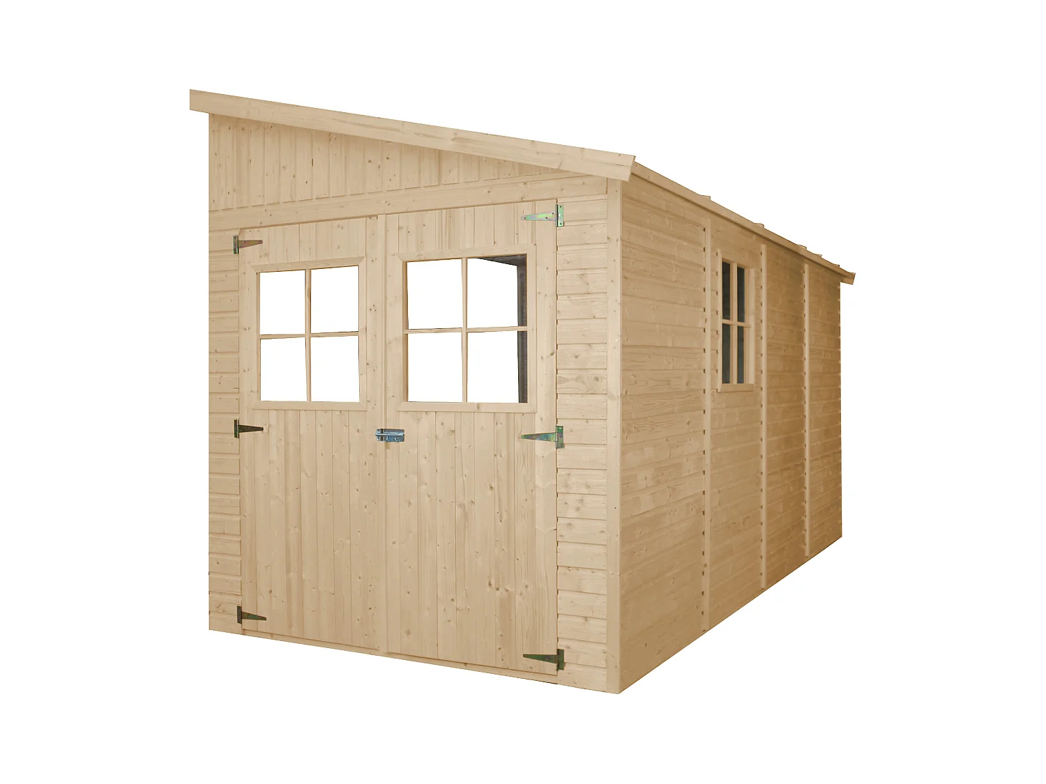 TIMBELA M340 Abri de Jardin en Bois (sans paroi latérale)- 8 m2