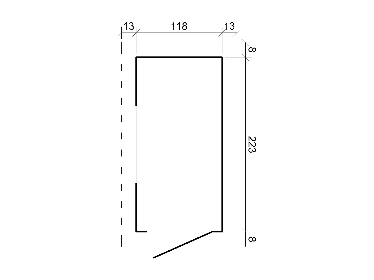 Timbela M306+M306G - Houten tuinschuurtje 2.63 m2 -met geimpregneerde vloer