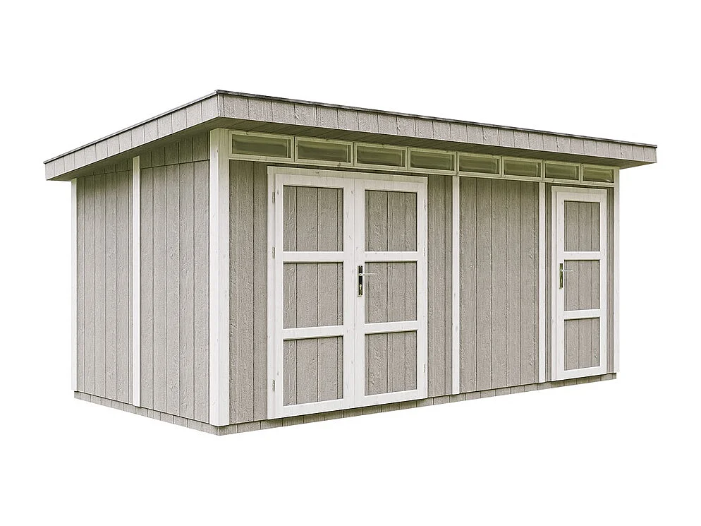 Abri de jardin qualité premium - 8.52+2.95 m² - cabane de jardin exterieur cabane de jardin exterieur - garage moto exterieur - M905C - TUNDRA GREY