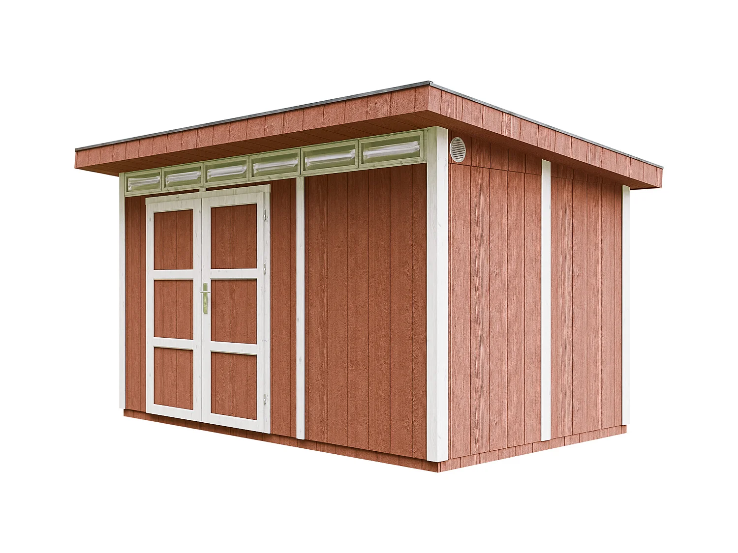 Abri de Jardin Qualité Premium 9m² / L412xL279xH237 cm - Timbela M904A-REDWOOD RED