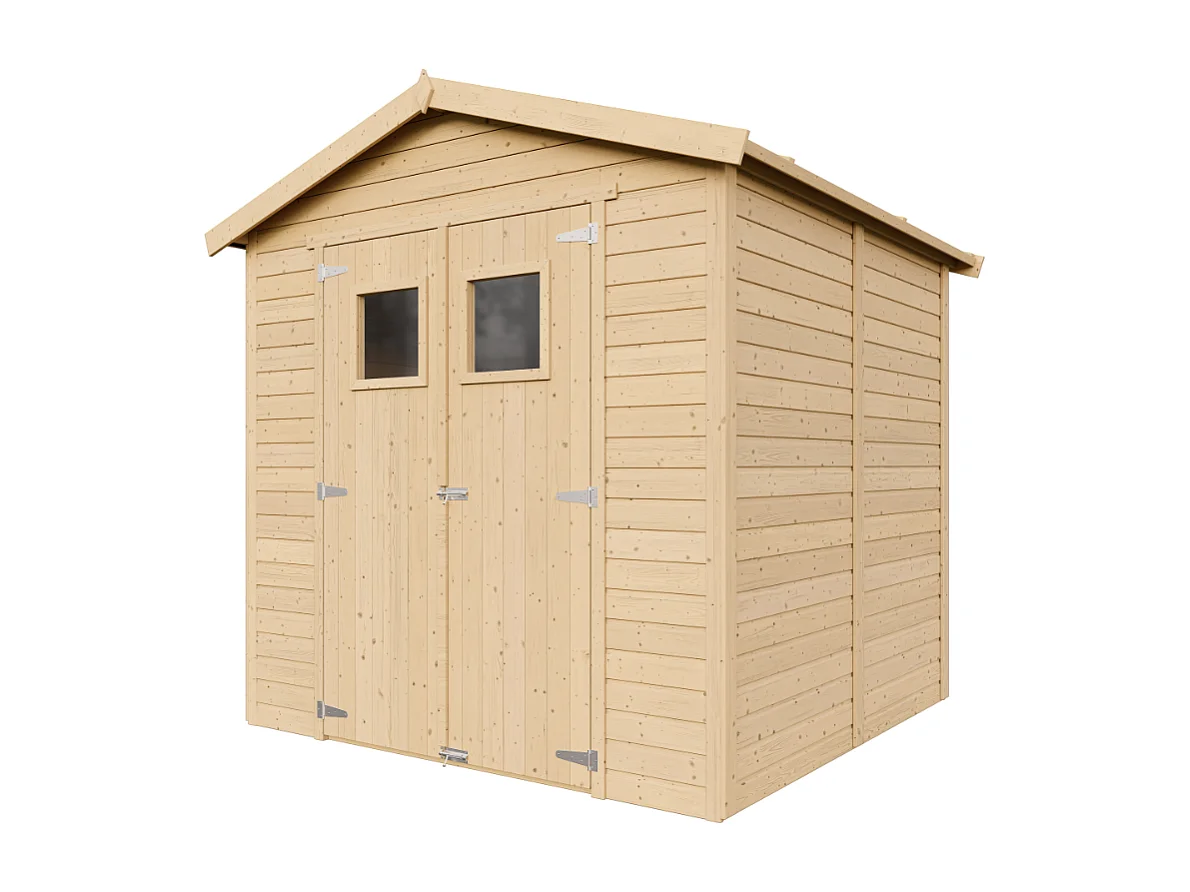 Abri de jardin en bois les planchers imprégné - H228x222x233 cm/4,2 m² - M351+M351G