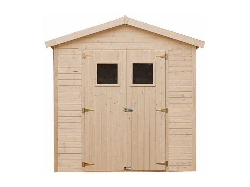 Holz gartenschuppen mit imprägniertem boden - H228x222x233 cm / 4.2 m² - M351+M351G