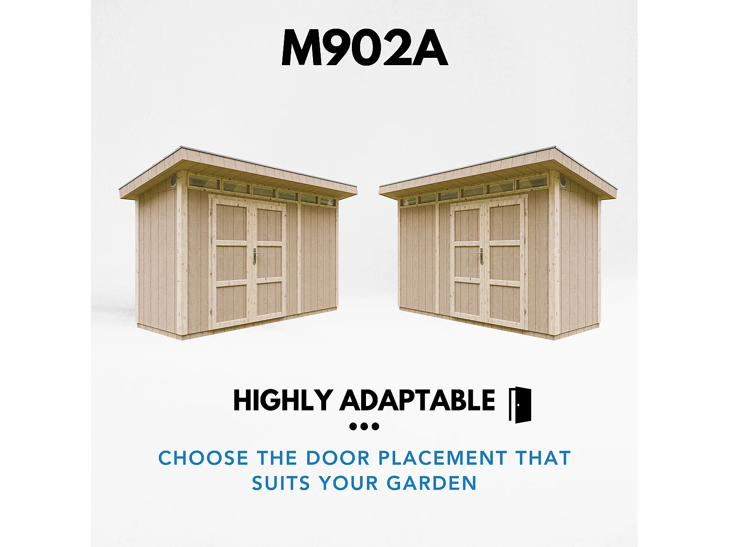 Timbela - Tuinhuis op houtbasis - M902A-REDWOOD RED - LP SmartSide 4m2/L161xL412xH239 cm