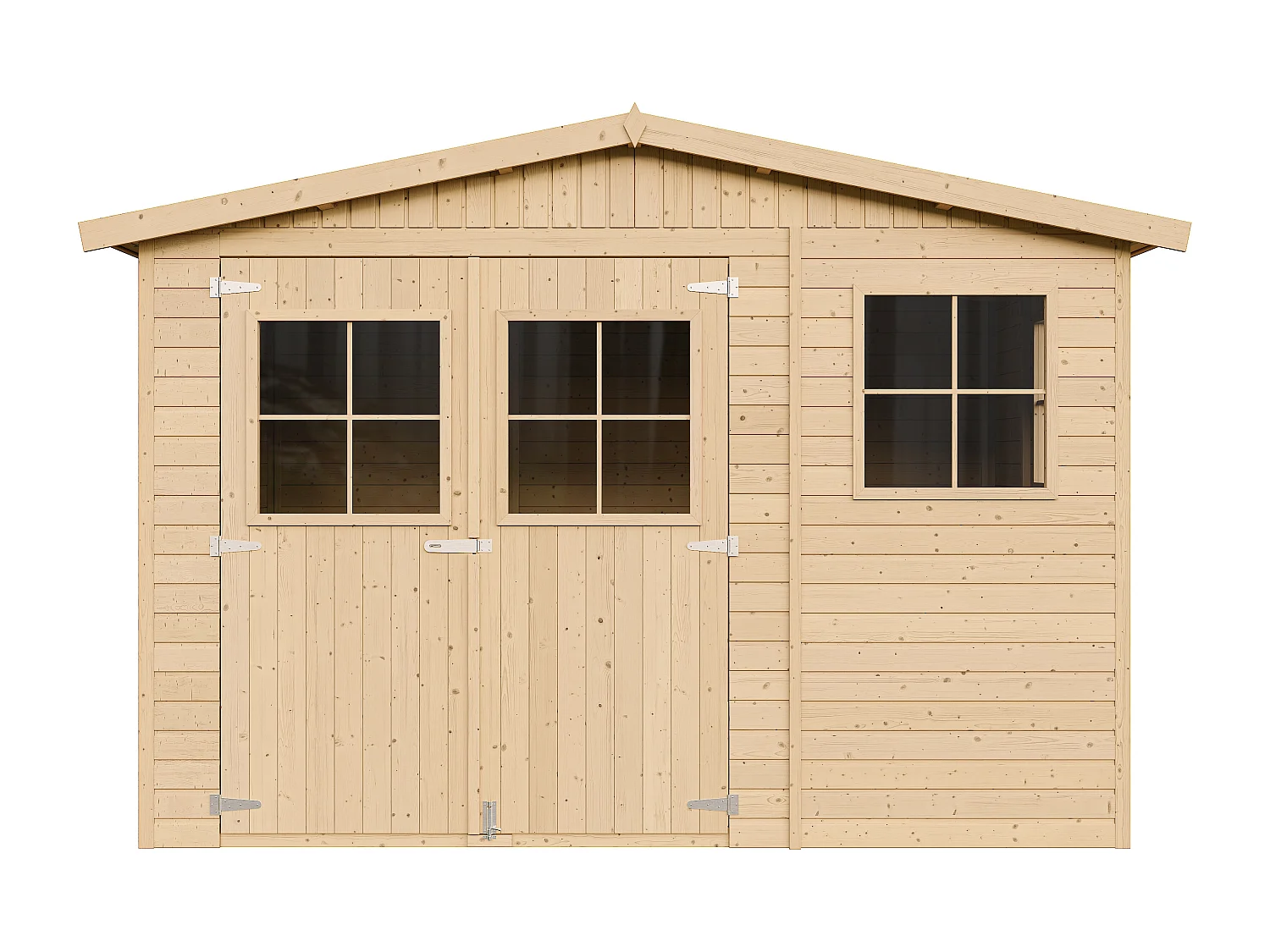 Houten tuinschuurtje met geimpregneerde vloer - 9 m² / 324x216xH232 cm - M335+M335G