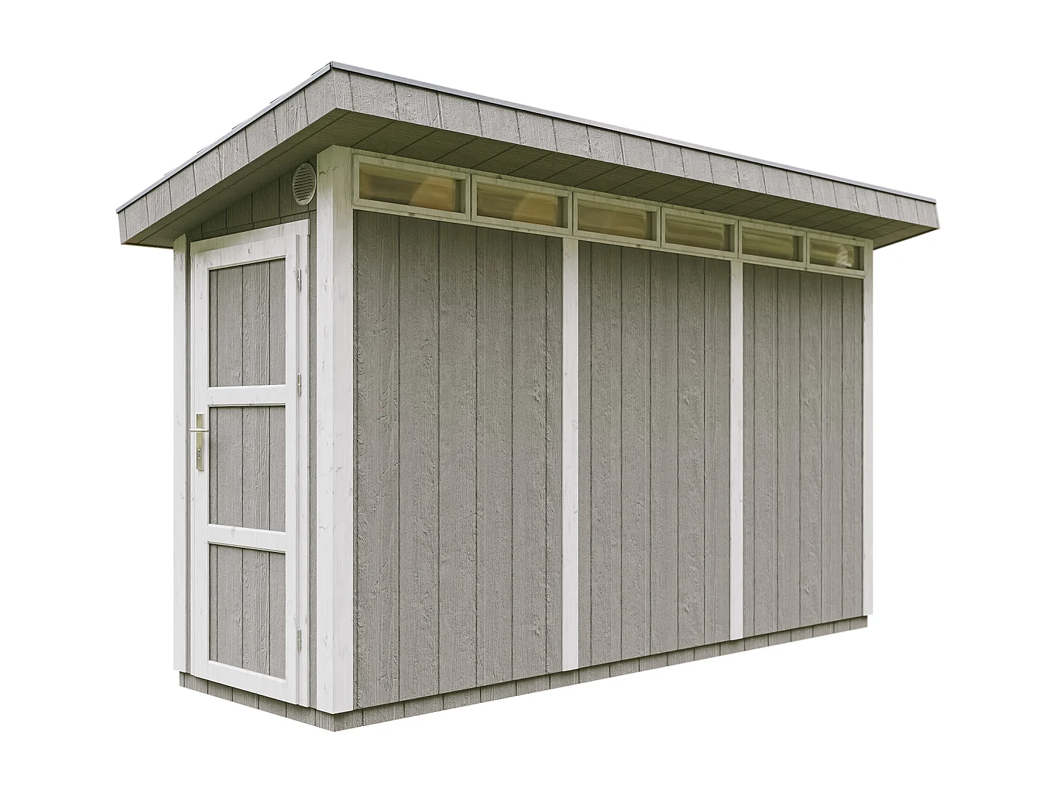 Abri de Jardin Qualité Premium 4m² /L161xL412xH239 cm - Timbela M902-TUNDRA GREY
