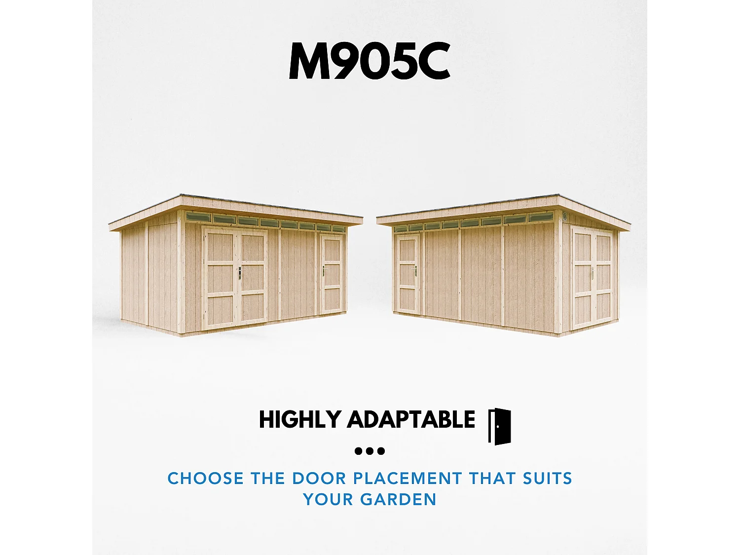 Abri de Jardin Qualité Premium 8.52+2.95 m² - Cabane de Jardin Exterieur Cabane de Jardin Exterieur - Garage Moto Exterieur Timbela M905C - CAVERN STEEL