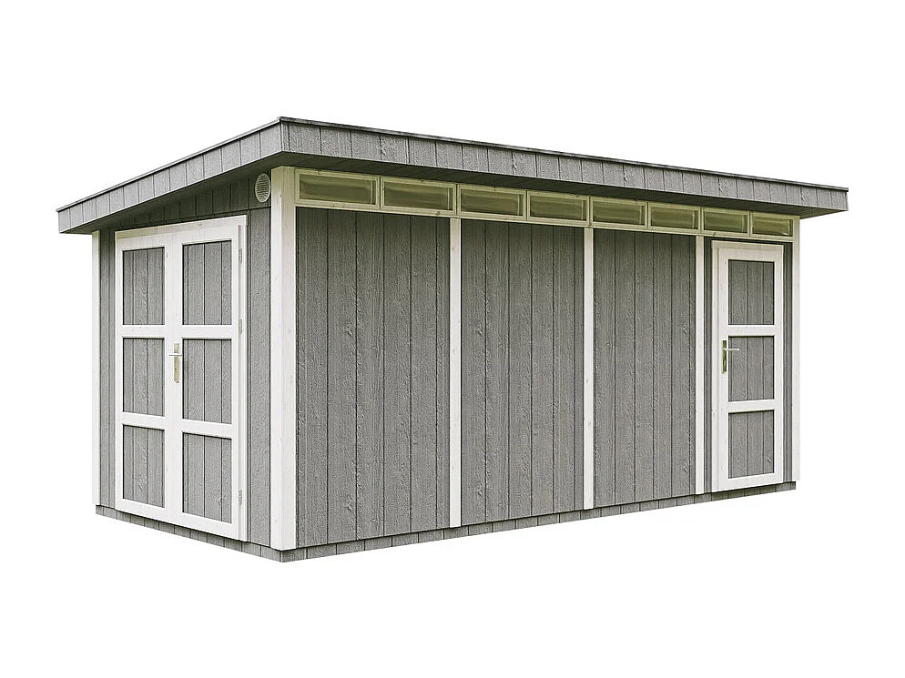Abri de Jardin Qualité Premium 8.52+2.95 m² - Cabane de Jardin Exterieur Cabane de Jardin Exterieur - Garage Moto Exterieur Timbela M905C - CAVERN STEEL