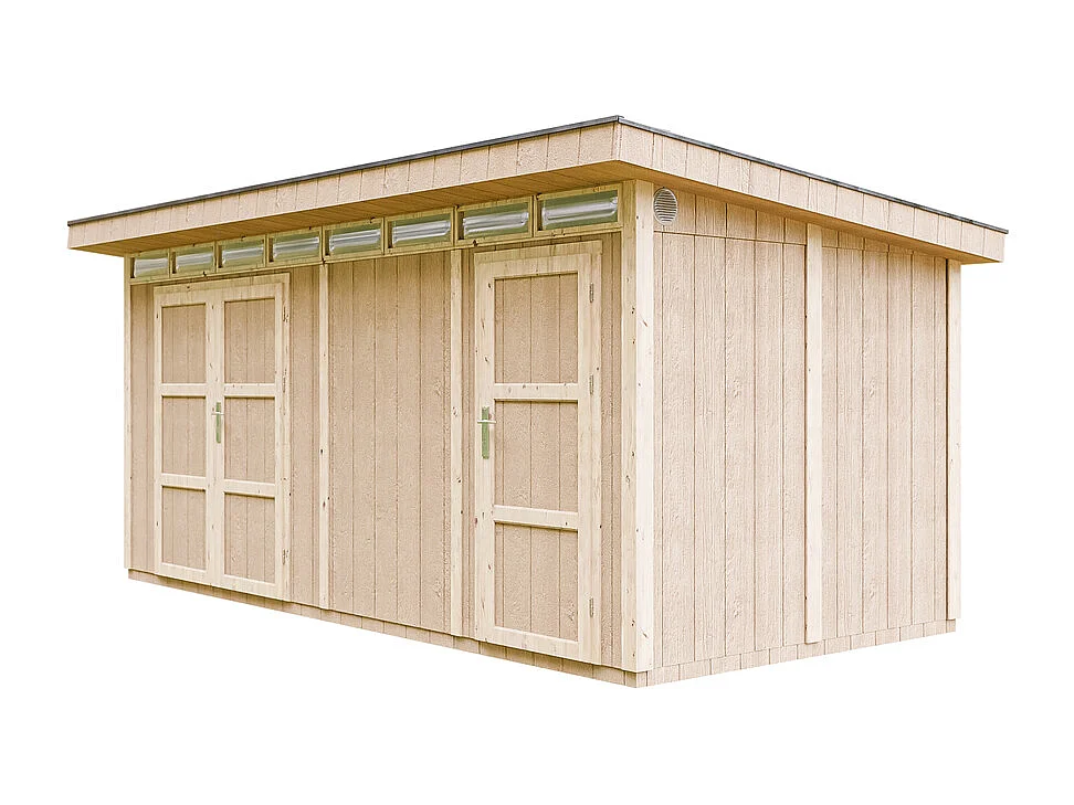 Abrigo com painéis LP® SmartSide® - 11.5m² /530x279xH237 cm - M905C-CAVERN STEEL